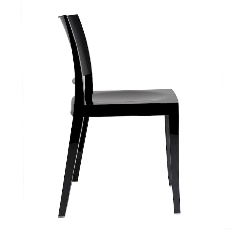 WRGHOME Modern Stacking Patio Dining Side Chair Indoor/Outdoor (Set of 2) - 31.10 H X 19.29 W X 19.68 D