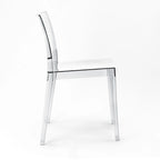 WRGHOME Modern Stacking Patio Dining Side Chair Indoor/Outdoor (Set of 2) - 31.10 H X 19.29 W X 19.68 D