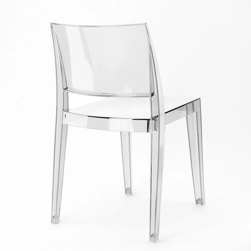 WRGHOME Modern Stacking Patio Dining Side Chair Indoor/Outdoor (Set of 2) - 31.10 H X 19.29 W X 19.68 D