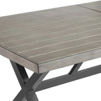 Outdoor Patio Wicker Furniture Dining Set with Arm Chairs and Table