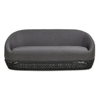 Willow 3-Piece Upholstered Rope Woven Patio Deep Seating Conversation Set