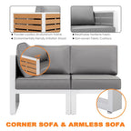 Outdoor Sofa Set, Tables, Outdoor Aluminum Sofa Set