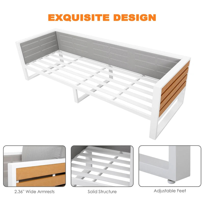 Outdoor Sofa Set, Tables, Outdoor Aluminum Sofa Set