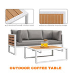 Outdoor Sofa Set, Tables, Outdoor Aluminum Sofa Set