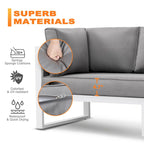 Outdoor Sofa Set, Tables, Outdoor Aluminum Sofa Set
