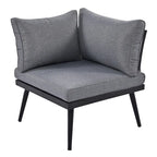 Grey Acacia Wood Outdoor Sectional Sofa Set