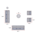 Avalon 10-Piece Fire Seating Set