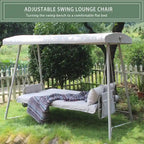 Outdoor Swing Bed with Canopy