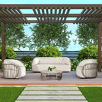 Harper 34.5 Aluminum Patio Round Coffee Table