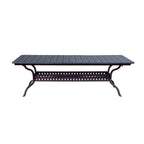 Nassau 11-Piece Patio Dining Set with Sesame Cushions and 42 x 92 / 42 x 120 Rectangular Extension Dining Table