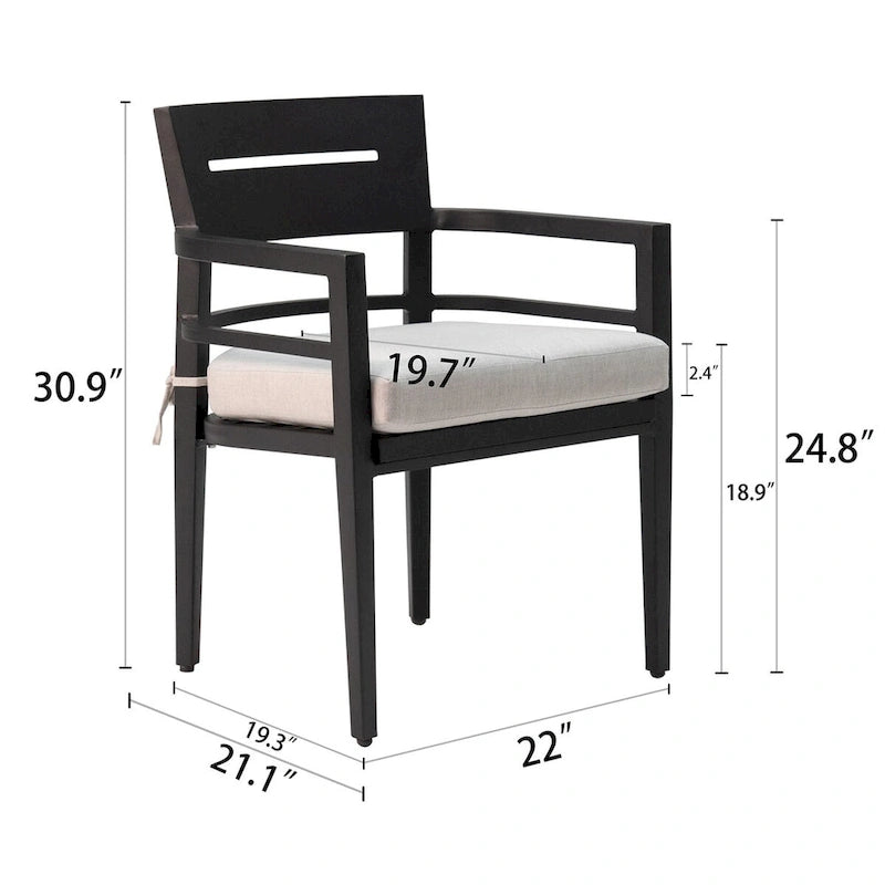 Outdoor Patio Dining Chairs 4PCS