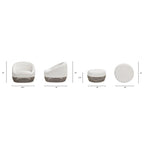 Willow 35.5 Woven Patio Outdoor Armchair with Ottoman