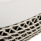 Willow 35.5 Woven Patio Outdoor Armchair with Ottoman