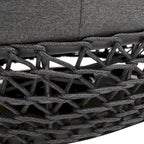 Willow 35.5 Woven Patio Outdoor Armchair with Ottoman