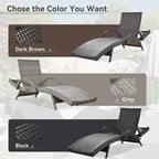 80 Outdoor Wicker Chaise Lounge Chairs Set of 2