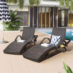 80 Outdoor Wicker Chaise Lounge Chairs Set of 2