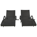 80 Outdoor Wicker Chaise Lounge Chairs Set of 2