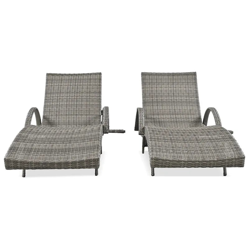 80 Outdoor Wicker Chaise Lounge Chairs Set of 2