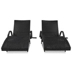 80 Outdoor Wicker Chaise Lounge Chairs Set of 2