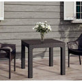 Solara Outdoor Patio Table, Wenge Brown