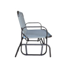 Tolentino 2-Person Brown Outdoor Loveseat Glider