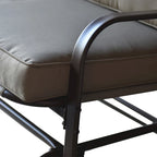 Tolentino 2-Person Brown Outdoor Loveseat Glider