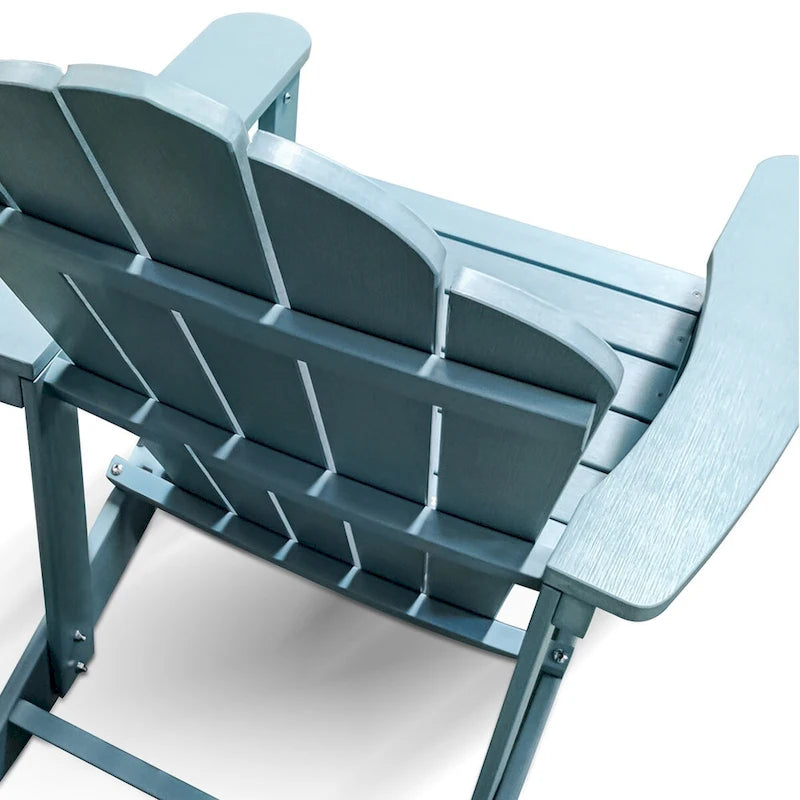 Adirondack Chair Plastic Weather Outdoor Chairs Blue - 9' x 12'