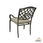 Cast Aluminum 5-Piece Outdoor Patio Dining Set with Table and Chairs