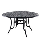 Cast Aluminum 5-Piece Outdoor Patio Dining Set with Table and Chairs
