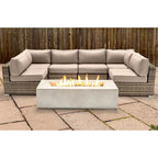LSI 4 Person Seating Group With Firepit And Sunbrella Cushions
