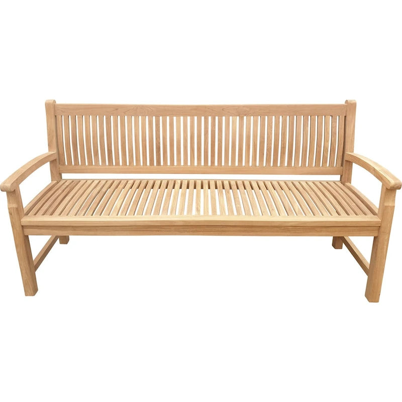 Seven Seas Teak El Mar Teak Wood Outdoor Patio Bench, 6 Foot