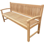 Seven Seas Teak El Mar Teak Wood Outdoor Patio Bench, 6 Foot