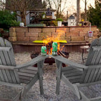 Wooden Outdoor Folding Adirondack Chair Set of 2 Wood Lounge Patio Chair