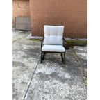 3 Pieces Patio Outdoor Rocker Patio Chairs and Table Set Elegant Patio Bistro Set for Lawn Garden Backyard