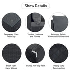 8-Piece Outdoor Wicker Reversible Patio Sectional Sofa with Cushions