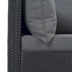 8-Piece Outdoor Wicker Reversible Patio Sectional Sofa with Cushions