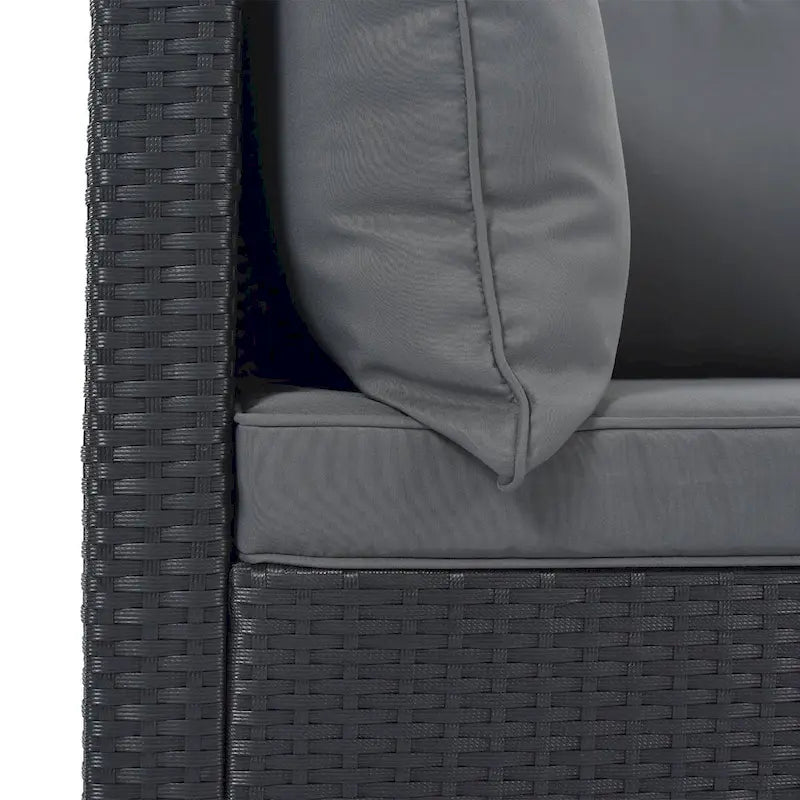8-Piece Outdoor Wicker Reversible Patio Sectional Sofa with Cushions
