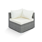 8-Piece Outdoor Wicker Reversible Patio Sectional Sofa with Cushions