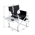 2-piece Folding Lightweight Oversized Directors' Chairs