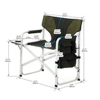 2-piece Folding Lightweight Oversized Directors' Chairs