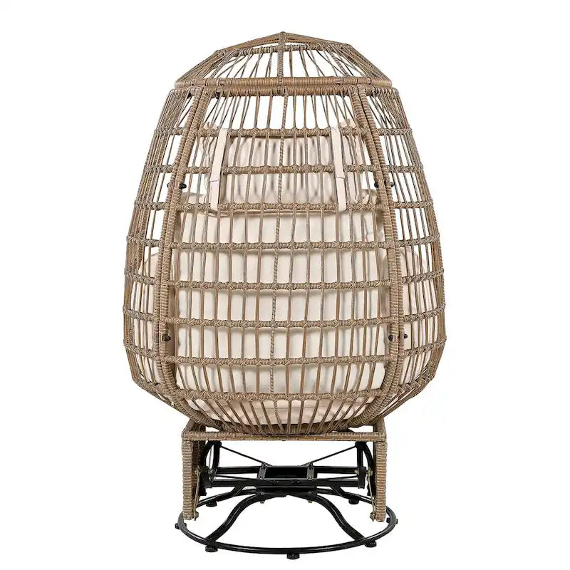Rattan Egg Patio Chair with Rocking