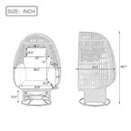 Rattan Egg Patio Chair with Rocking