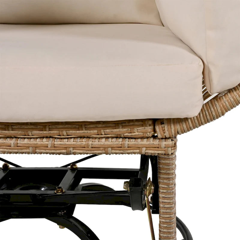 Rattan Egg Patio Chair with Rocking