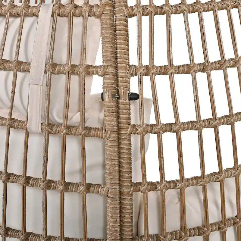 Rattan Egg Patio Chair with Rocking