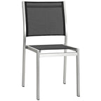Shore 7 Piece Outdoor Patio Aluminum Dining Set