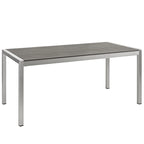 Shore 7 Piece Outdoor Patio Aluminum Dining Set