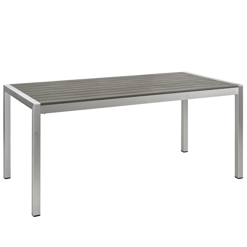 Shore 7 Piece Outdoor Patio Aluminum Dining Set
