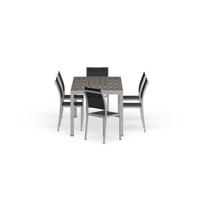 Shore 7 Piece Outdoor Patio Aluminum Dining Set