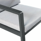 HIGOLD Nofi 5 Pieces Aluminum Patio Dining Set Matte Charcoal