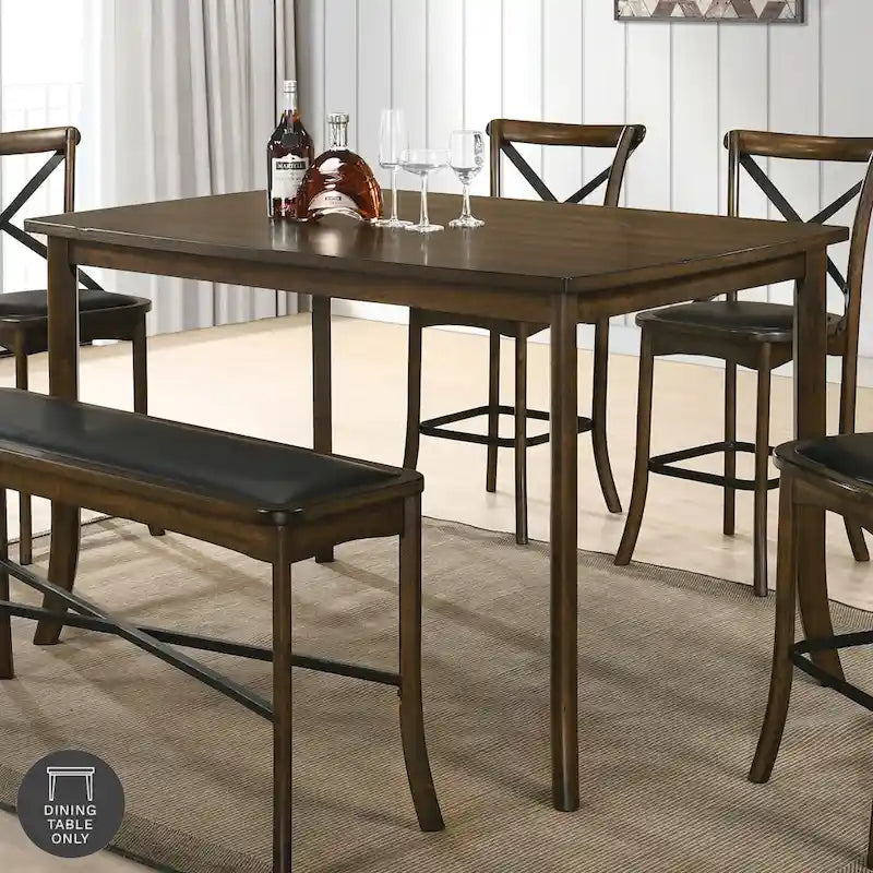  Dola Traditional Oak 59-inch Counter Height Dining Table